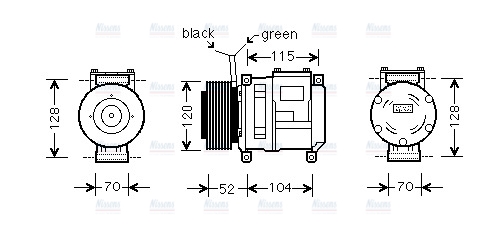 AVA Aircon Compressor JDAK022