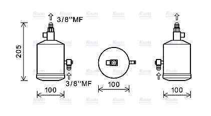 AVA Aircon Receiver dryer JDD023