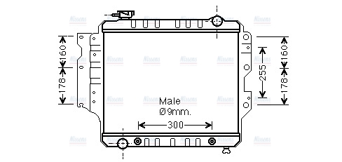 AVA Coolant Radiator JE2022