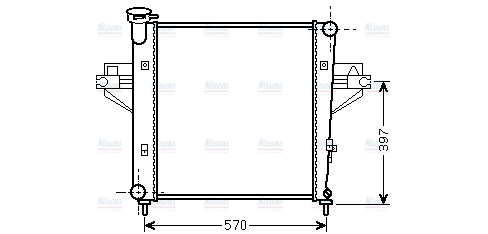 AVA Coolant Radiator JE2042