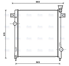 AVA Coolant Radiator JE2053