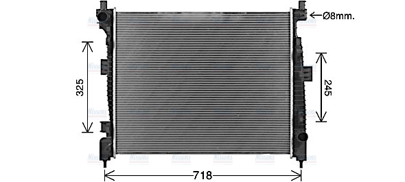 AVA Coolant Radiator JE2088