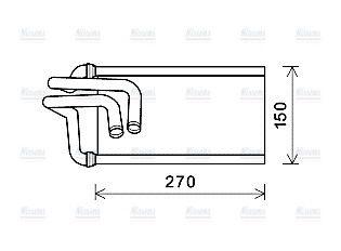 AVA Cabin Heater Core JE6070