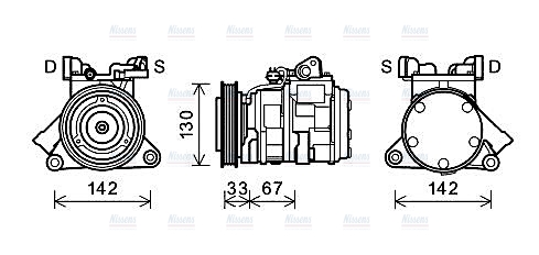 AVA Aircon Compressor JEAK062