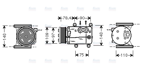 AVA Aircon Compressor JRAK026