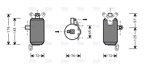 AVA Aircon Receiver Dryer Filter JRD021