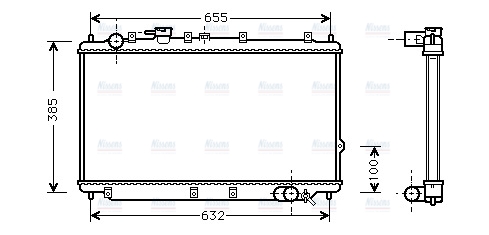 AVA Coolant Radiator KA2016