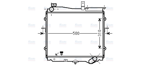 AVA Coolant Radiator KA2024