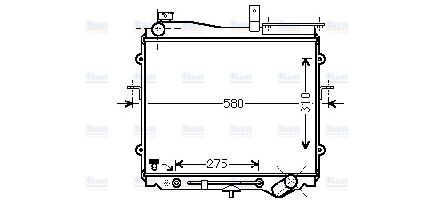 AVA Coolant Radiator KA2025