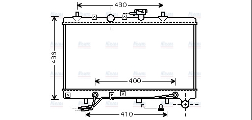 AVA Coolant Radiator KA2035