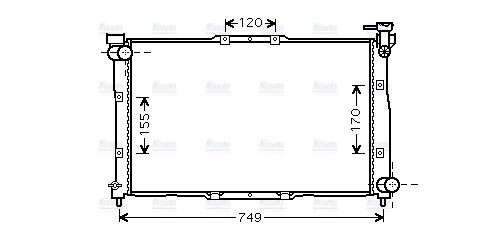 AVA Coolant Radiator KA2039