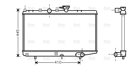 AVA Coolant Radiator KA2050