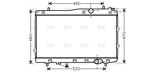 AVA Coolant Radiator KA2087