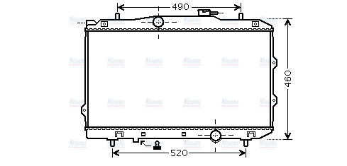 AVA Coolant Radiator KA2119