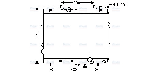 AVA Coolant Radiator KA2129