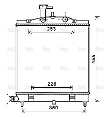 AVA Coolant Radiator KA2171