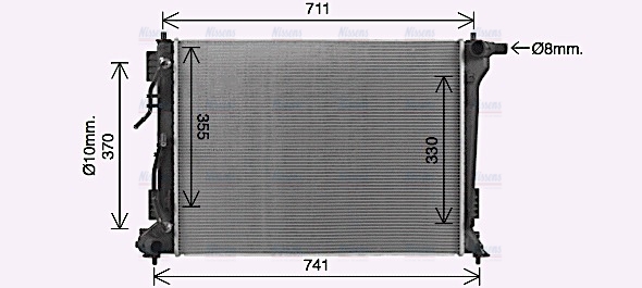AVA Coolant Radiator KA2318