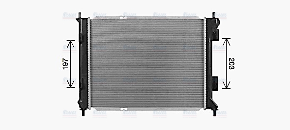 AVA Coolant Radiator KA2327