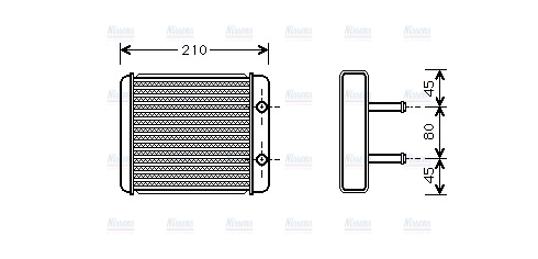 AVA Cabin Heater Core KA6008
