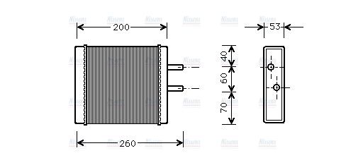 AVA Cabin Heater Core KA6009