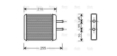 AVA Cabin Heater Core KA6010