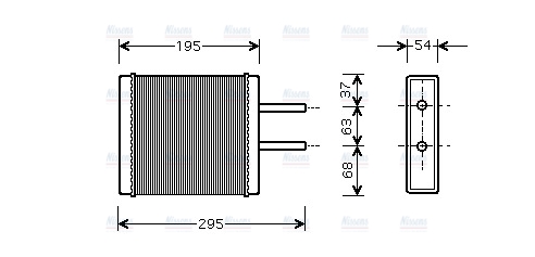 AVA Cabin Heater Core KA6047