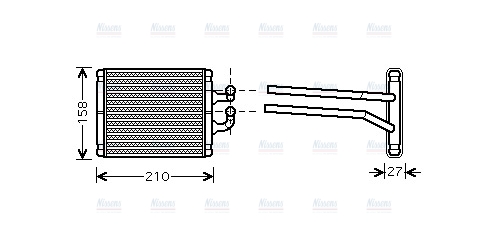 AVA Cabin Heater Core KA6067