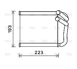 AVA Cabin Heater Core KA6270