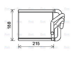 AVA Cabin Heater Core KA6273