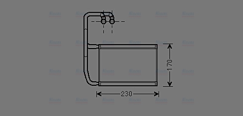 AVA Cabin Heater Core KA6278