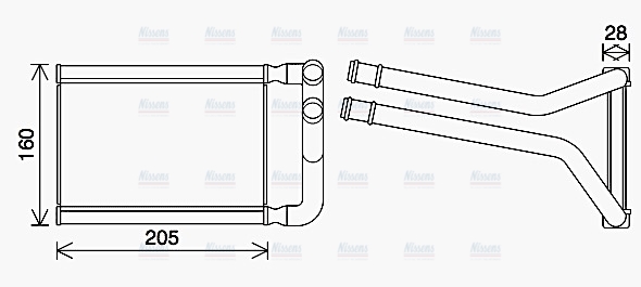AVA Cabin Heater Core KA6296