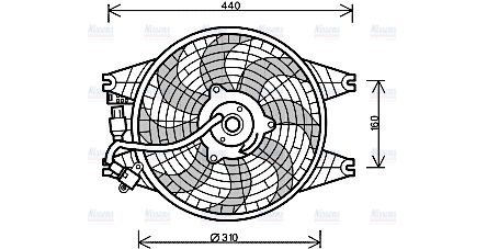 AVA Radiator Cooling Fan KA7518