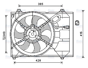 AVA Radiator Cooling Fan KA7533