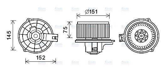 AVA Cabin Fan Blower Motor KA8235