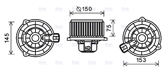 AVA Cabin Fan Blower Motor KA8243