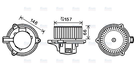 AVA Cabin Fan Blower Motor KA8250