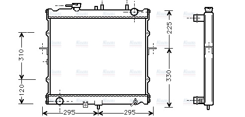 AVA Coolant Radiator KAA2022