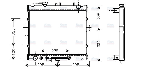 AVA Coolant Radiator KAA2023