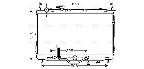AVA Coolant Radiator KAA2071
