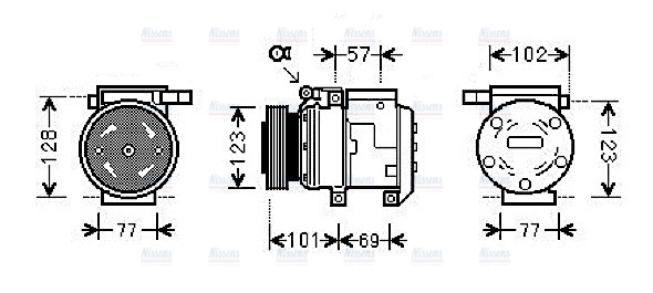 AVA Aircon Compressor KAAK146