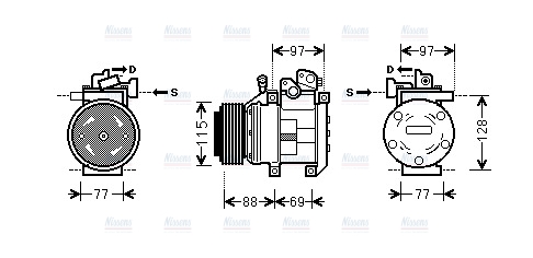 AVA Aircon Compressor KAK124