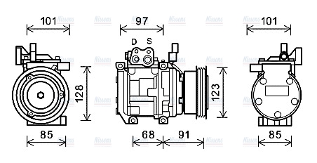 AVA Aircon Compressor KAK208