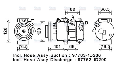 AVA Aircon Compressor KAK275