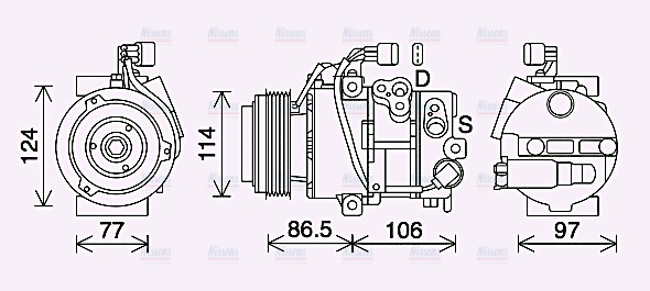 AVA Aircon Compressor KAK285
