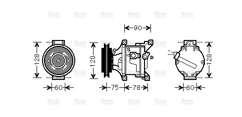 AVA Aircon Compressor KBAK001