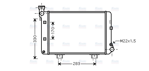 AVA Coolant Radiator LA2006