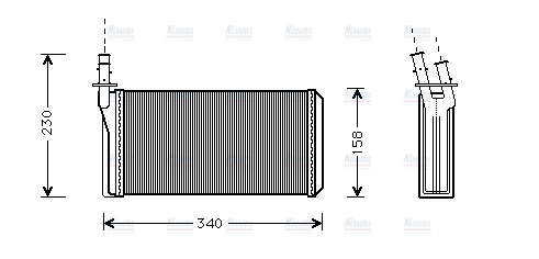 AVA Cabin Heater Core LC6074