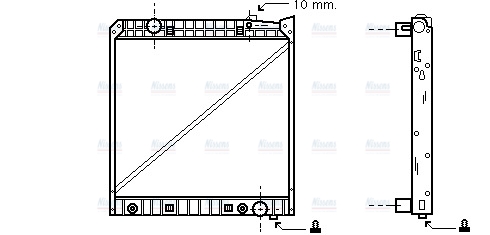 AVA Coolant Radiator ME2148