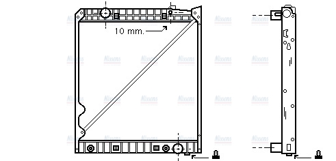 AVA Coolant Radiator ME2162