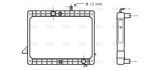 AVA Coolant Radiator ME2173